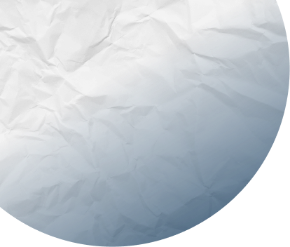 Round textured background with crumpled paper effect in a blue gradient